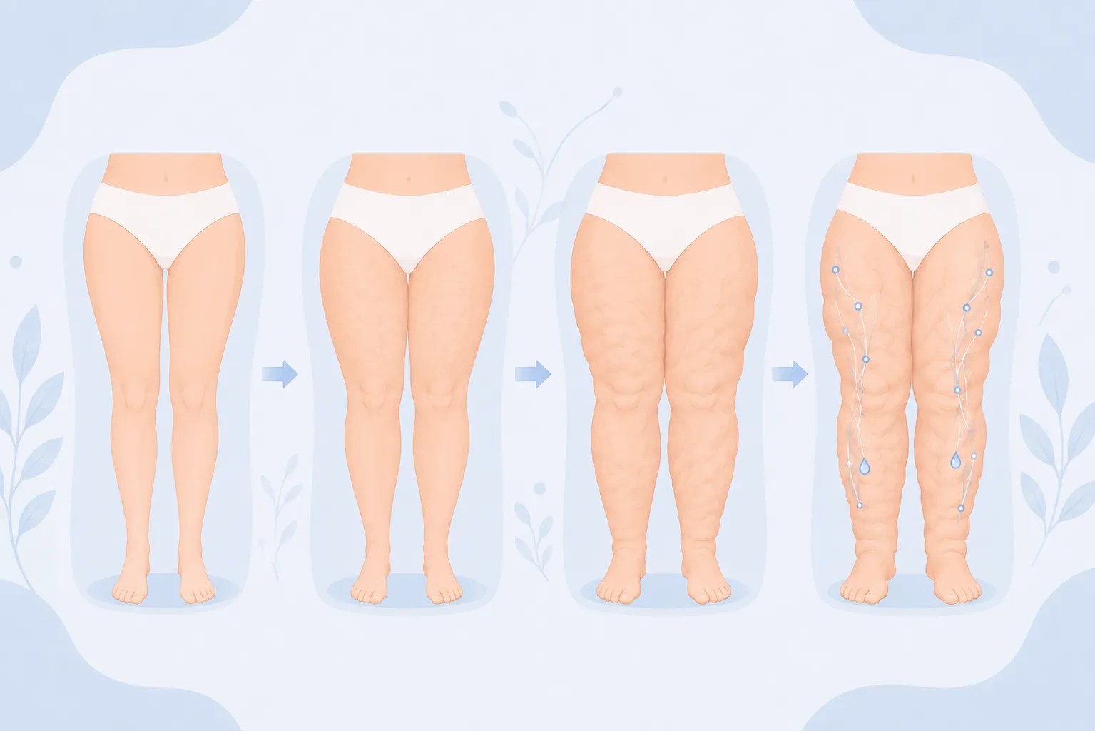 Differences between the stages of lipedema – what does each stage look like?