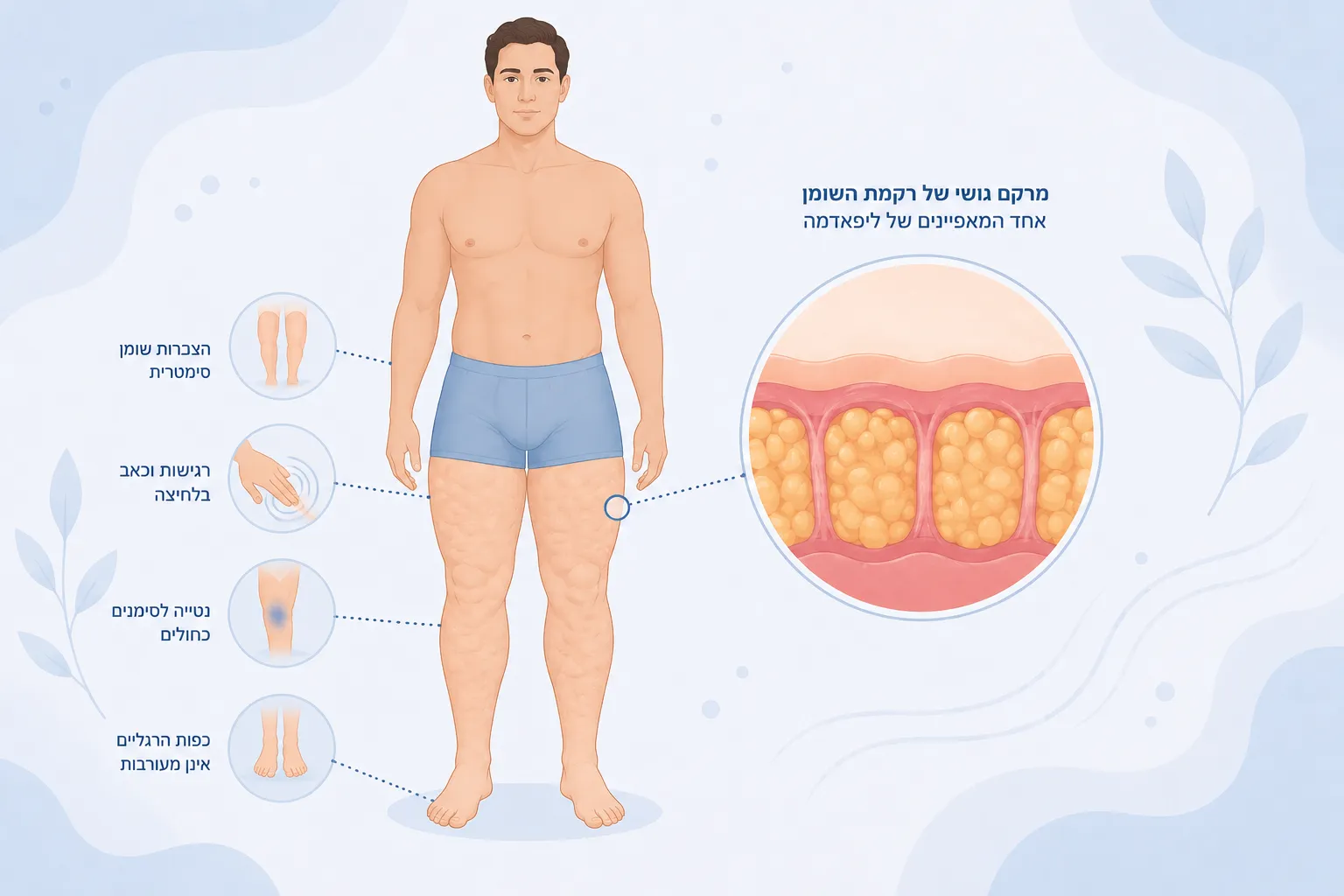 ליפאדמה אצל גברים - האם זה באמת קיים? — מהם התסמינים אצל גברים?