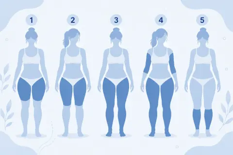 Differences between types of lipedema – what does each type look like?